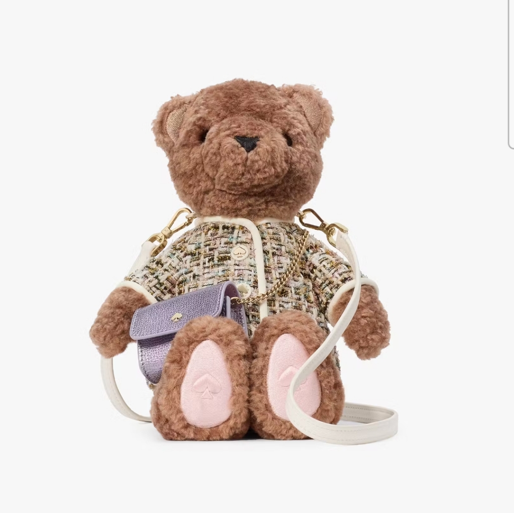 Nwt Kate Spade Oh What Fun 3d Teddy Bear Crossbody